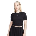 Nike FB2873-010 Siyah Sportswear EssenTial Kadın Dar Kesim Günlük Tişört