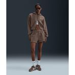 Nike FD1409-233 Sportswear Phoenix Fleece High-Waisted Loose Shorts Kahverengi Kadın Şort