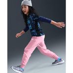 Nike FD2921-690 Sportswear Club Fleece Büyük Kız Çocuk Yüksek Belli Dar Kesim Pantolon - Pembe
