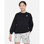 Nike FD2923-010 Sportswear Club Fleece Büyük Çocuk Bol Kesimli Sweatshirt - Siyah