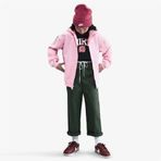 NIKE FD2931-690 Club Fleece Genç Çocuk Pembe Kapüşonlu Sweat