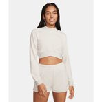 Nike FN2476-104 Sportswear Chill Terry Top Bej Kadın Sweatshirt
