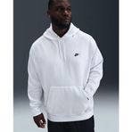 Nike FN3859-100 Club Fleece Erkek Kapüşonlu Sweatshirt - Beyaz