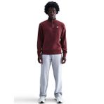 Nike FN3864-619 M NK CLUB BB HZ TOP Bordo Logo Baskılı Erkek Zip Ceket