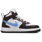 Nike Force 1 Mid Easyon AF1 Leather Unisex Sneaker White Unisex Lastik Bağcıklı Hakiki Deri Bilekli Günlük Spor Ayakkabı Beyaz