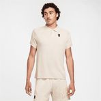 Nike FQ2101-104 Court Heritage Tenis Krem Polo Yaka Erkek T-shirt
