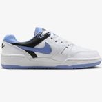 Nike Full Force LO GS Leather Unisex Sneaker Mavi Swoosh Hakiki Deri Günlük Spor Ayakkabı Beyaz