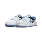Nike Full Force Lo Unisex Deri Spor Ayakkabı -Beyaz Mavi - FV5929-102 - Beyaz - Mavi