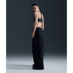 Nike FV7512-010 Sportswear Low-Rise Oversized French Terry Open-Hem Pants Siyah Kadın Eşofman Altı