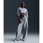 Nike FV7512-063 Sportswear Low-Rise Oversized French Terry Open-Hem Pants Gri Kadın Eşofman Altı