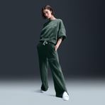 Nike FV7684-338 Yeşil Phoenix Fleece HR Logo Pant Wide Kadın Eşofman Altı