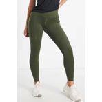 Nike Go Firm Support High Rise Full Length Kadın 6 Cepli Lazer Kesim Antreman Taytı Haki