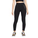 Nike Graphic High Rise Leggings Yüksek Belli Kalın Tayt Siyah