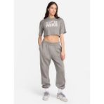 Nike Gri Kadın Yuvarlak Yaka T-Shirt FZ4635-029 W Nsw Crop Tee Gls Beden: Xs