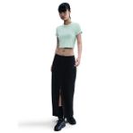 Nike HF9538-353 W NSW NK CHLL KNT CRP Yeşil Crop Kadın T-Shirt