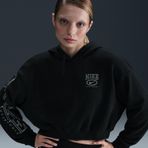 Nike HJ0925-010 Club Fleece OS GX Crop Hoodie Kadın Sweatshirt