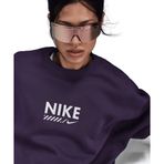 Nike HM4318-573 Mor Sportswear Oversized Fleece Crew-Neck Kadın Sweatshirt