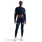 Nike HV3591-410 Mavi Pro Dri-Fit Fleece Crew Tt Grx Kadın Antrenman Sweatshirt