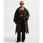 Nike IB2010-010 Siyah Sportswear Swoosh Series Therma-FIT Oversized Down Trench Coat Kadın Parka