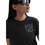Nike IB2447-010 W NSW CLUB SS TEE CC Siyah Yuvarlak Yaka Düz Kadın T-Shirt