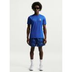 Nike IB6413-480 FFF M NK DF STRK SS TOP Mavi Yuvarlak Yaka Fit Düz Erkek T-Shirt