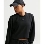 Nike IF0228-010 Siyah Sportswear Chill Terry Oversized French Terry Crew-Neck Kadın Sweatshirt