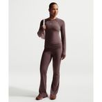 Nike IF0240-502 Kahverengi Sportswear Chill Knit Mid-Rise Tight Ribbed Pants Kadın Eşofman Altı