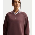 Nike IF0256-502 Bordo Sportswear Phoenix Fleece Oversized Graphic Polo Top Kadın Sweatshirt