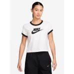 Nike IF4072-100 W NSW SS RINGER TEE VNTG Beyaz Yuvarlak Regular Fit Baskılı Kadın T-Shirt