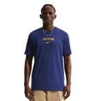 Nike Inter Milan Wordmark Erkek Mavi Futbol T-Shirt IM1663-492