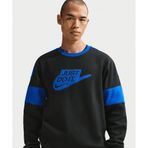 Nike IO9620-010 Siyah Sportswear Club Fleece Crew-Neck Erkek Sweatshirt