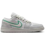 Nike Jordan 1 Low Special Edition Leather Mens Sneaker Hakiki Deri Erkek Günlük Spor Ayakkabı Gri Yeşil