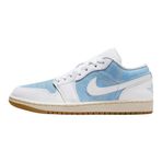 Nike Jordan 1 Low Special Edition Leather Mens Sneaker Hakiki Deri Erkek Günlük Spor Ayakkabı Mavi Beyaz