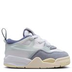 Nike Jordan 4 RM TD Leather Sneakers Hakiki Deri Lastik Bağcıklı Çocuk Spor Ayakkabı Beyaz Mavi