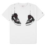 Nike Jordan Aj3 Shoe Strıngs Erkek Çocuk Tişört 95F483 95F483-001, 001, 10-12 Yaş