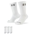 Nike Jordan Essential Crew 3'lü Erkek Beyaz Basketbol Çorap DA5718-100