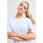 Nike Jordan Essential Women's Loose Fit T-Shirt Kadın Nakış Logo Pamuklu Bol Kesim Tişört Açık Mavi