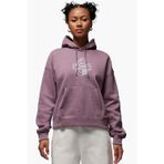 Nike Jordan Essentials Brooklyn Loose Fit Graphic Hoodie Bol Kesim Kapüşonlu Kadın Sweatshirt Mor