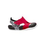 Nike Jordan Flare Cırtlı Bebek Sandalet Siyah Bordo