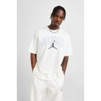 Nike Jordan Flight Essential Oversized Ss Crew T-Shirt Erkek Günlük Pamuklu Tişört Krem