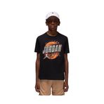 Nike Jordan Jdb Dıstressed Chrome Erkek Çocuk Tişört 95F315 95F191-023, 10-12 Yaş