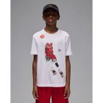 Nıke Jordan Jdb Ghost Man Ss-Tee Erkek Çocuk Tişört 95F159 - 13 - 15 Yaş - Beyaz