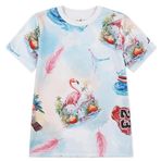 Nike Jordan Jdb Jordan Flamıngo Aop Ss Tee Erkek Çocuk Tişört 95D844-001, 001, 12-13 Yaş