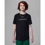 Nike Jordan Jdb Mj Wordmark Emb Crew Erkek Çocuk Tişört - 8 - 10 Yaş - Siyah