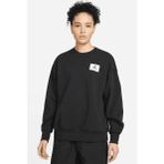 Nike Jordan Jumpman Essen Fleece Crew Oversize Kadın Geniş Kalıp Pamuk Sweatshirt Siyah