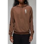 Nike Jordan Jumpman Fleece Pullover Hoodie Erkek Kapüşonlu Sweatshirt Kahverengi