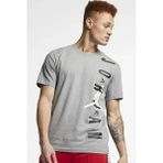 Nike Jordan Jumpman Vertical Logo Standart Fit Erkek Spor Tişört - Gri