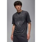 Nike Jordan Paris Saint-Germain Logo Mens Tee Grafik Baskılı Erkek Tişört Antrasit - Gri