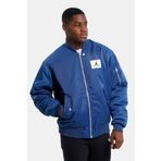 Nike Jordan Reversible Synthetic Fill Essentials Statement Varsity Jacket Dokuma Çift Taraflı Bomber Ceket Mavi