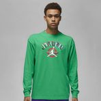 Nike Jordan Zone 23 Men's Long-Sleeve T-Shirt Uzun Kollu Pamuklu Erkek Yeşil Tişört